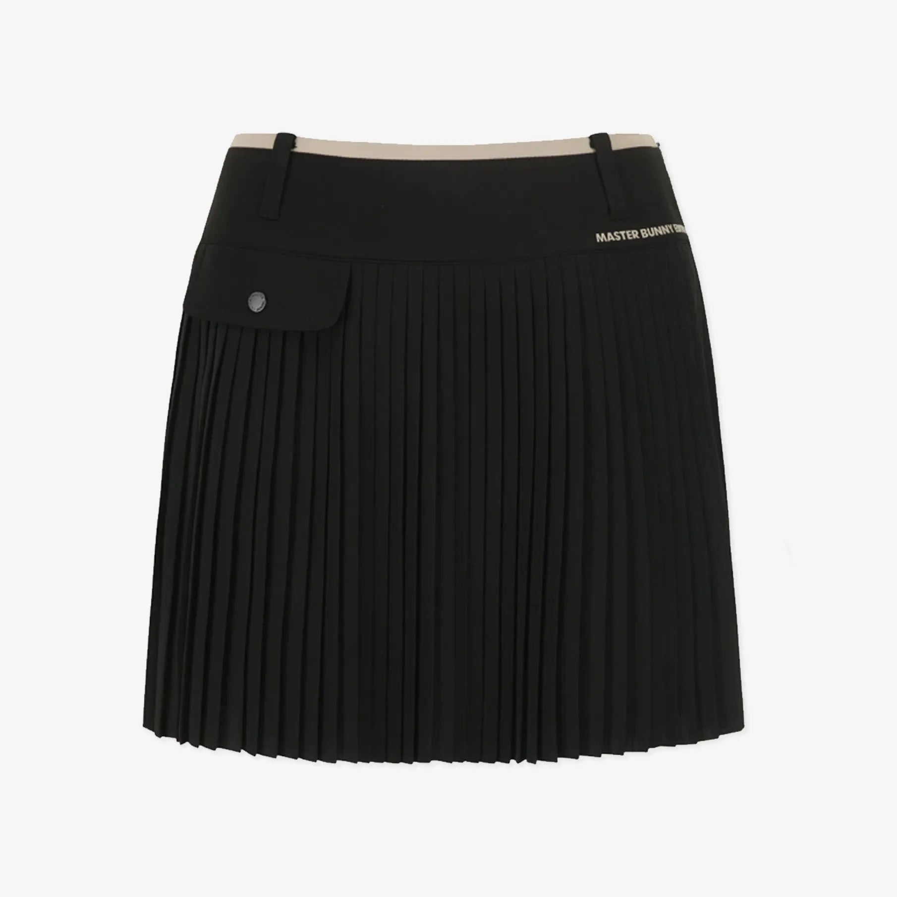 Women's Pleated Culotte Skirt - Black - Erthe Golf