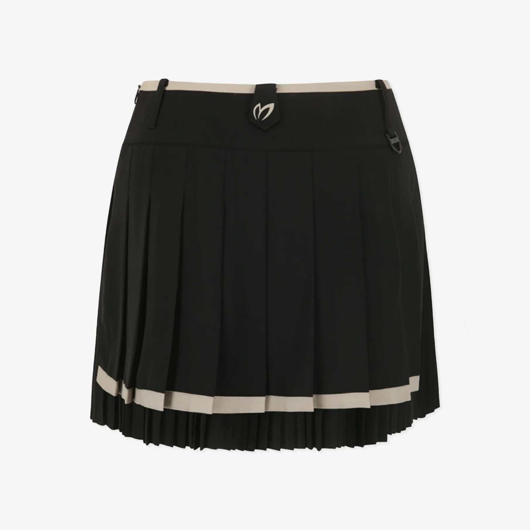 Women's Pleated Culotte Skirt - Black - Erthe Golf