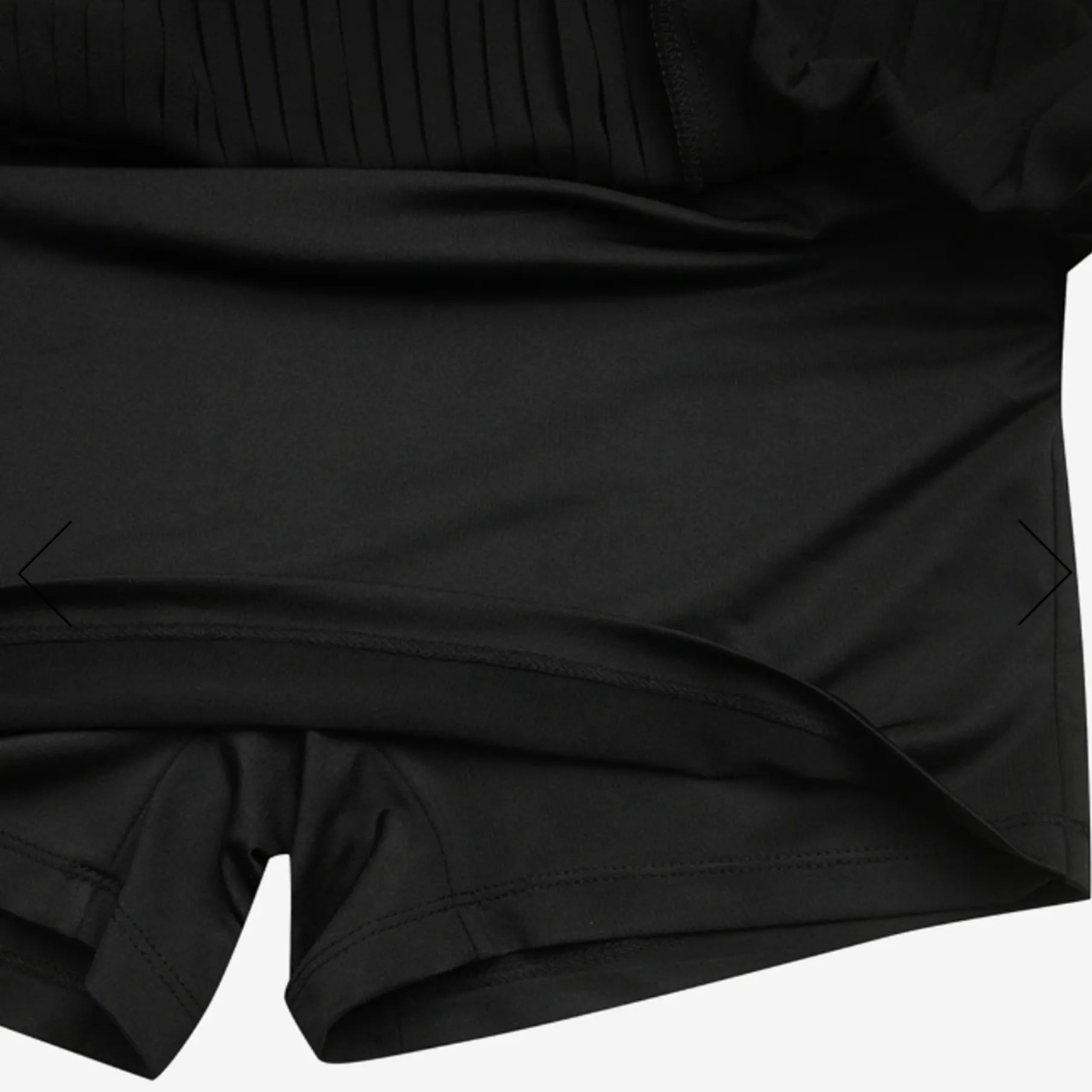 Women's Pleated Culotte Skirt - Black - Erthe Golf