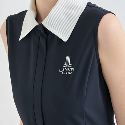 Women's Pleated Golf Dress - Dark Navy - Erthe Golf