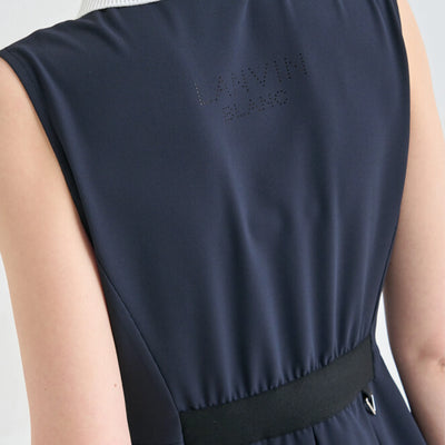 Women's Pleated Golf Dress - Dark Navy - Erthe Golf
