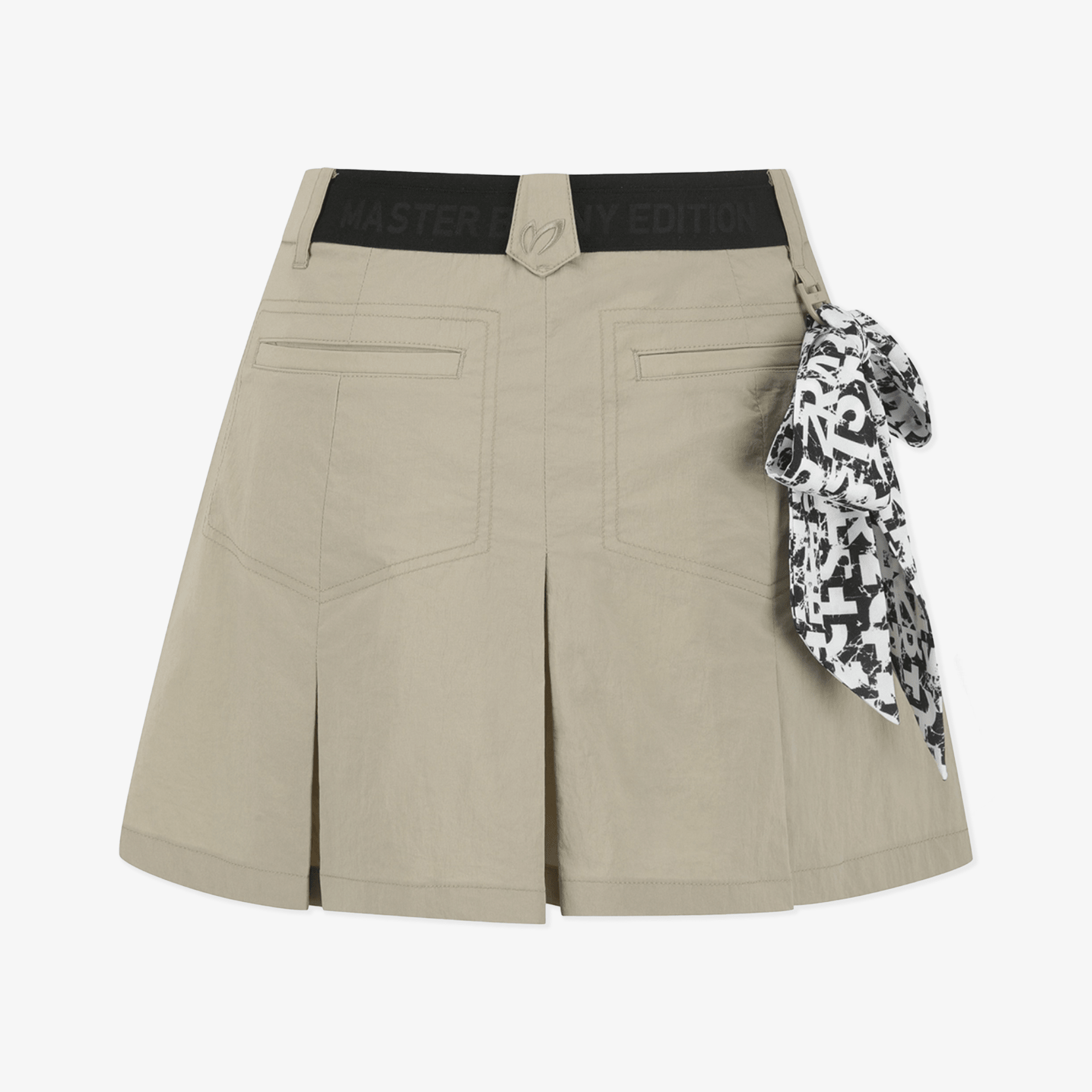 Women's Pleated Shorts - Beige - Erthe Golf