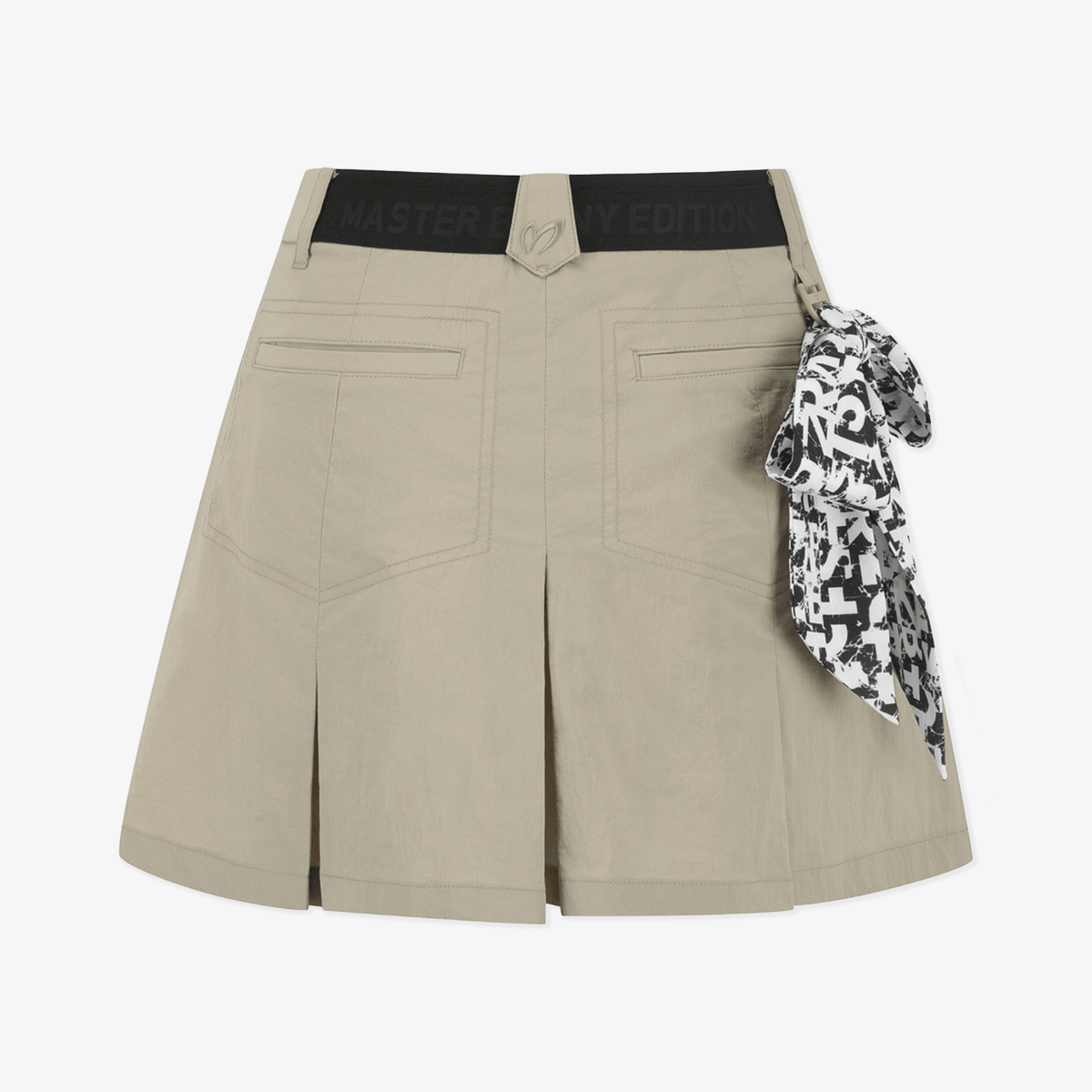 Women's Pleated Shorts - Beige - Erthe Golf