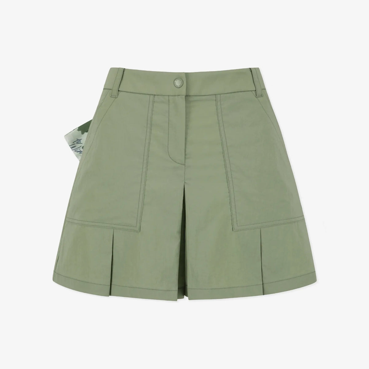 Women's Pleated Shorts - Khaki - Erthe Golf