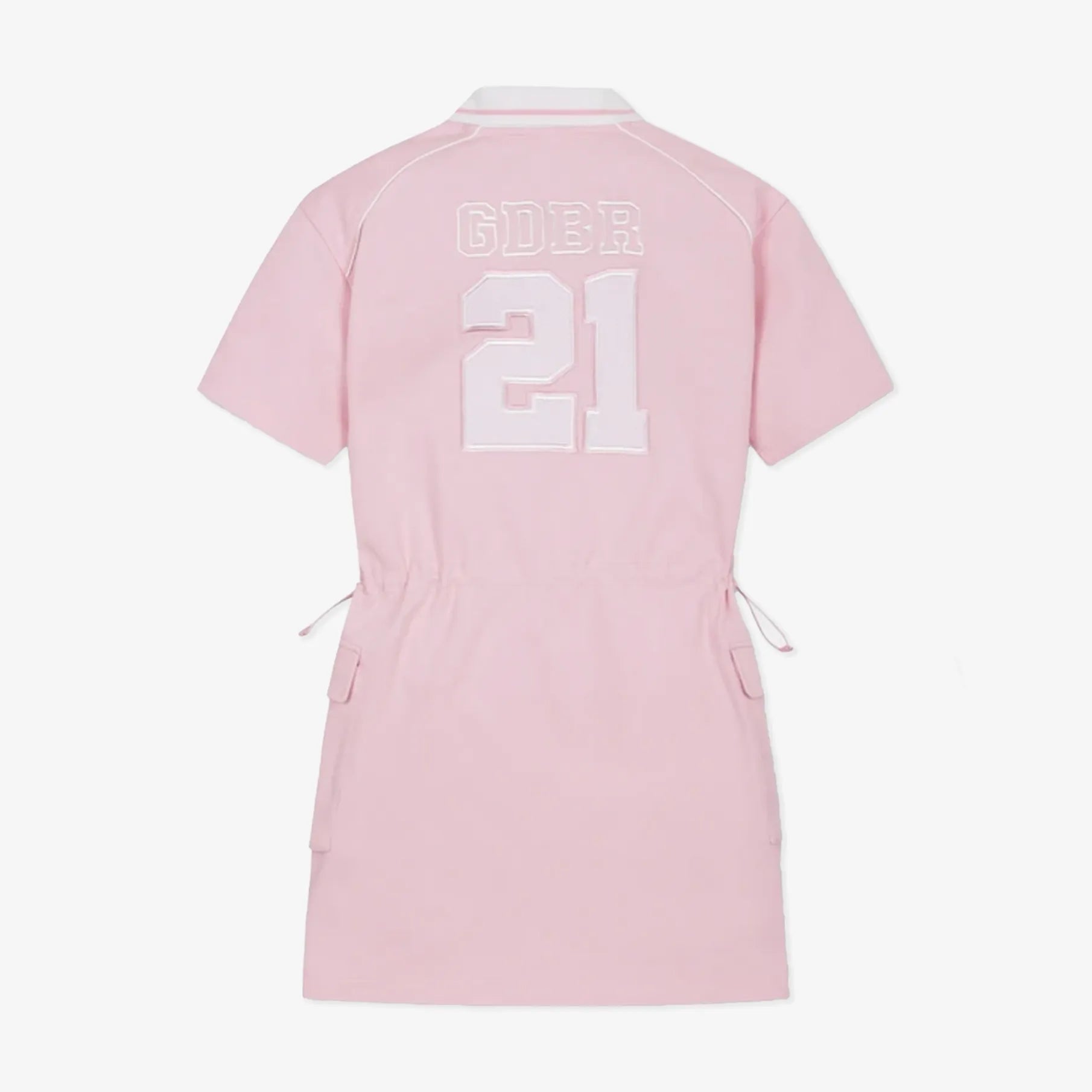 Women's Polo Collar Golf Dress - Pink - Erthe Golf