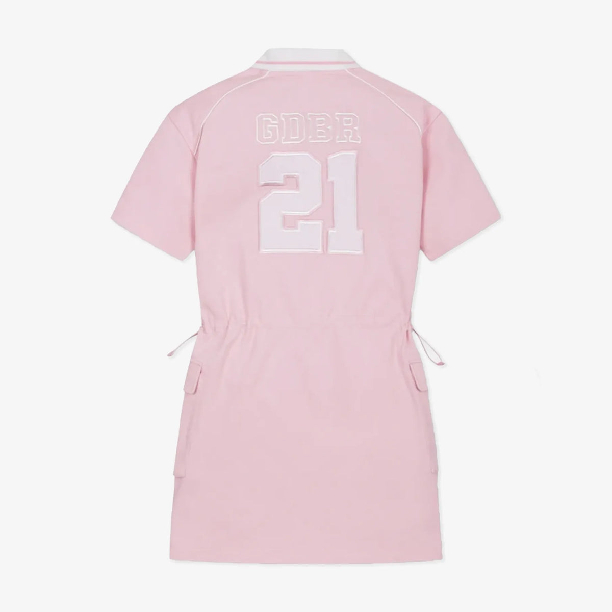 Women's Polo Collar Golf Dress - Pink - Erthe Golf