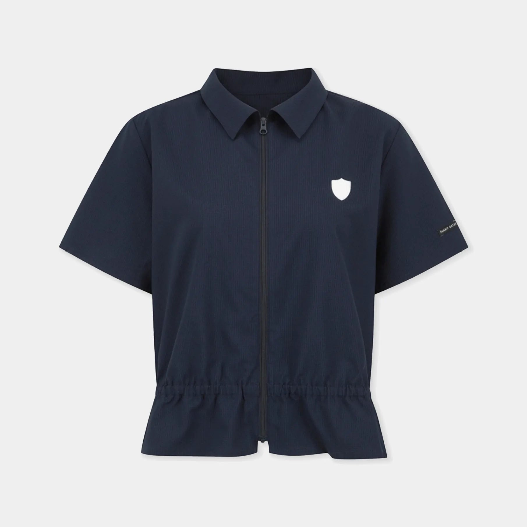 Women's Quick - Dry Zip - Up Polo - Navy - Erthe Golf