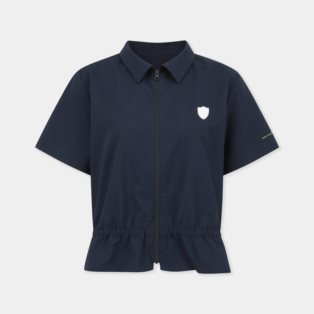 Women's Quick - Dry Zip - Up Polo - Navy - Erthe Golf