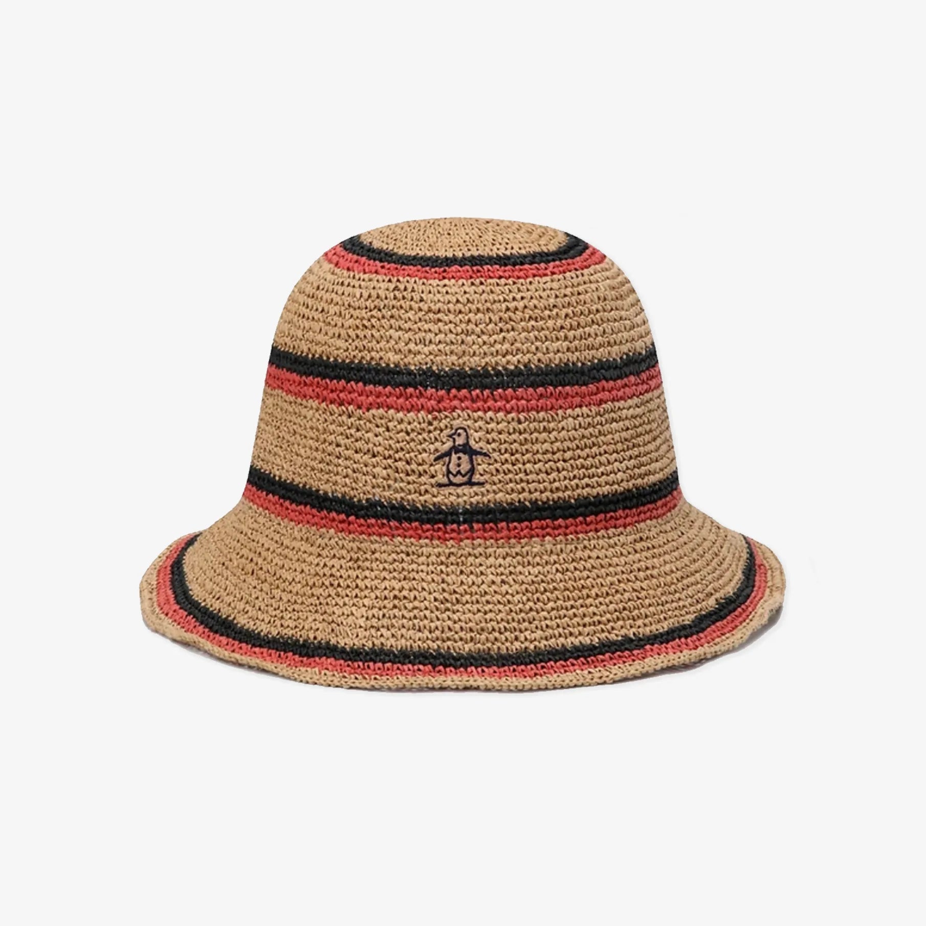 Women's Raffia Bucket Hat - Beige - Erthe Golf