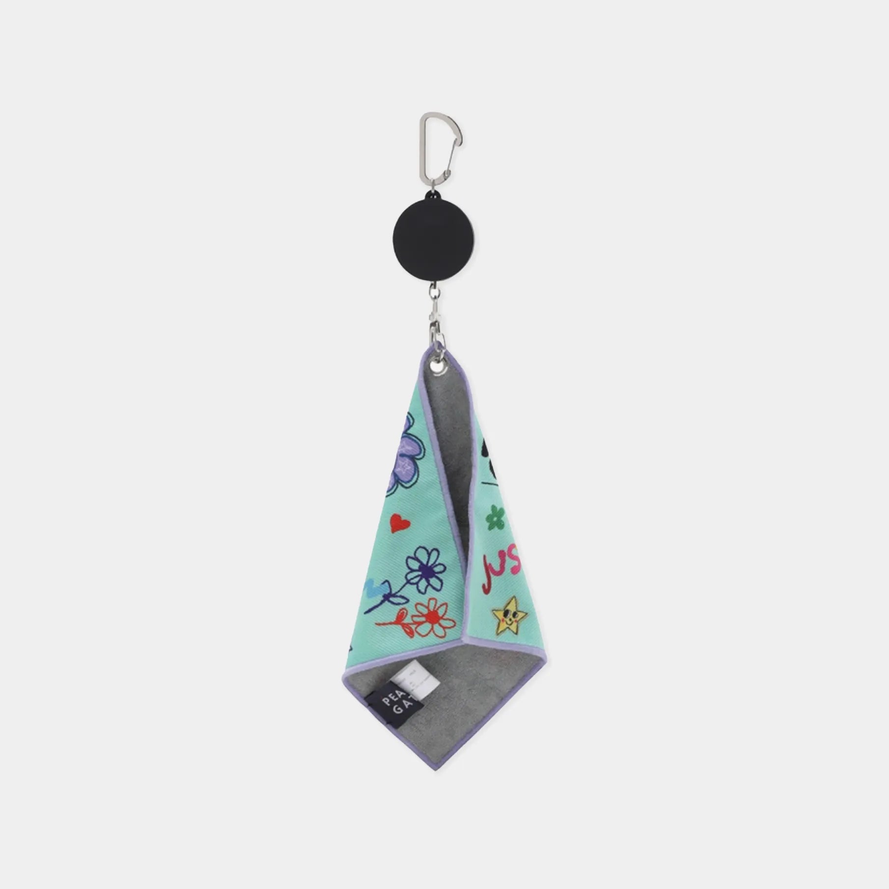 Women's Rainbow Print Ball Towel - Green - Erthe Golf