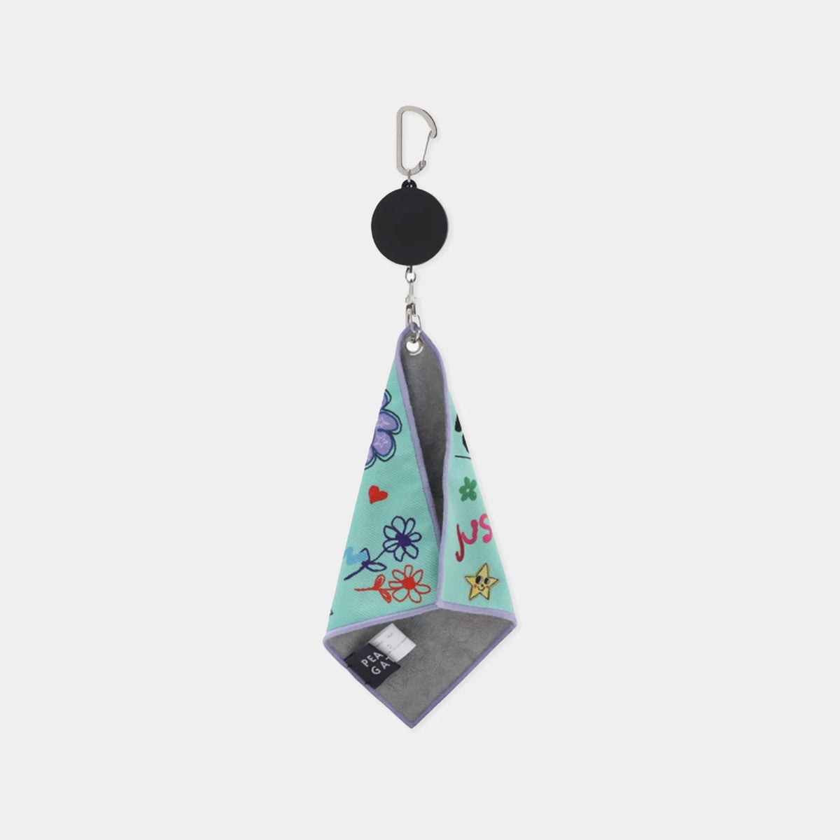 Women's Rainbow Print Ball Towel - Green - Erthe Golf