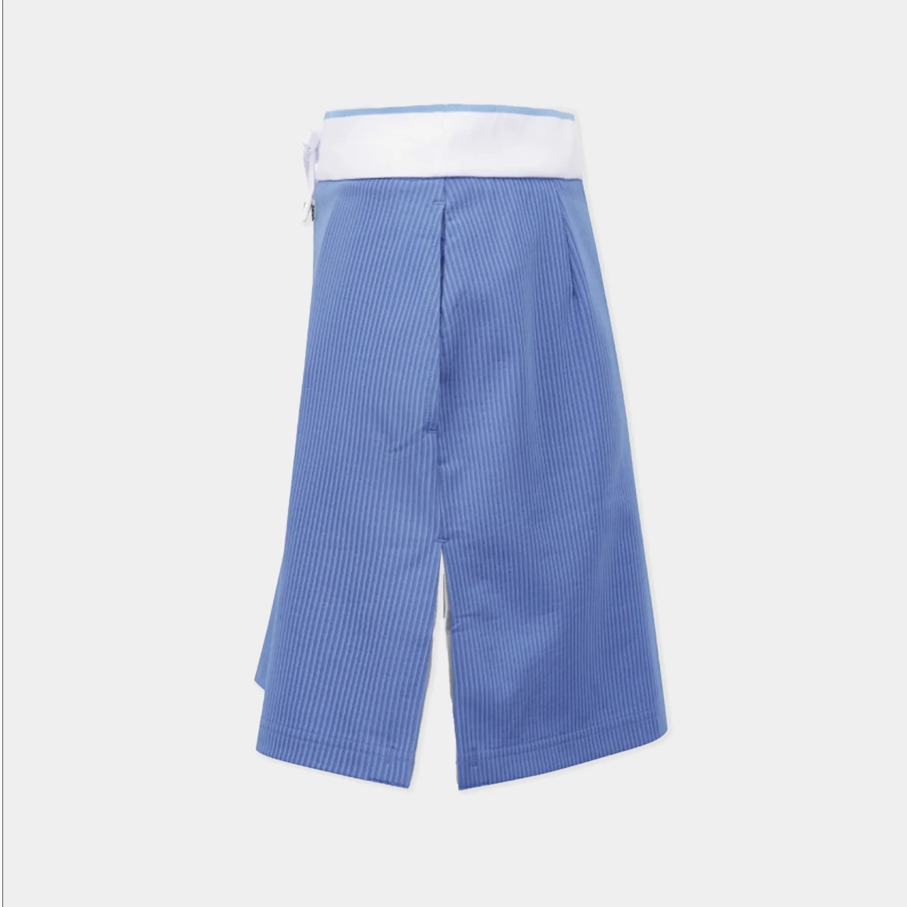 Women's Ribbed Drawstring Banded Skirt - Blue - Erthe Golf