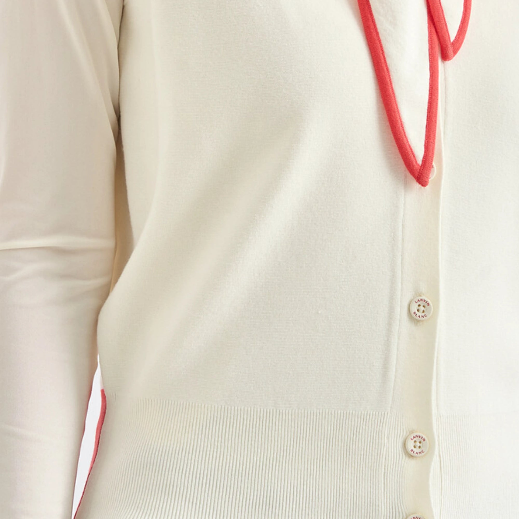 Women's Ribbon Knit Vest - Ivory - Erthe Golf