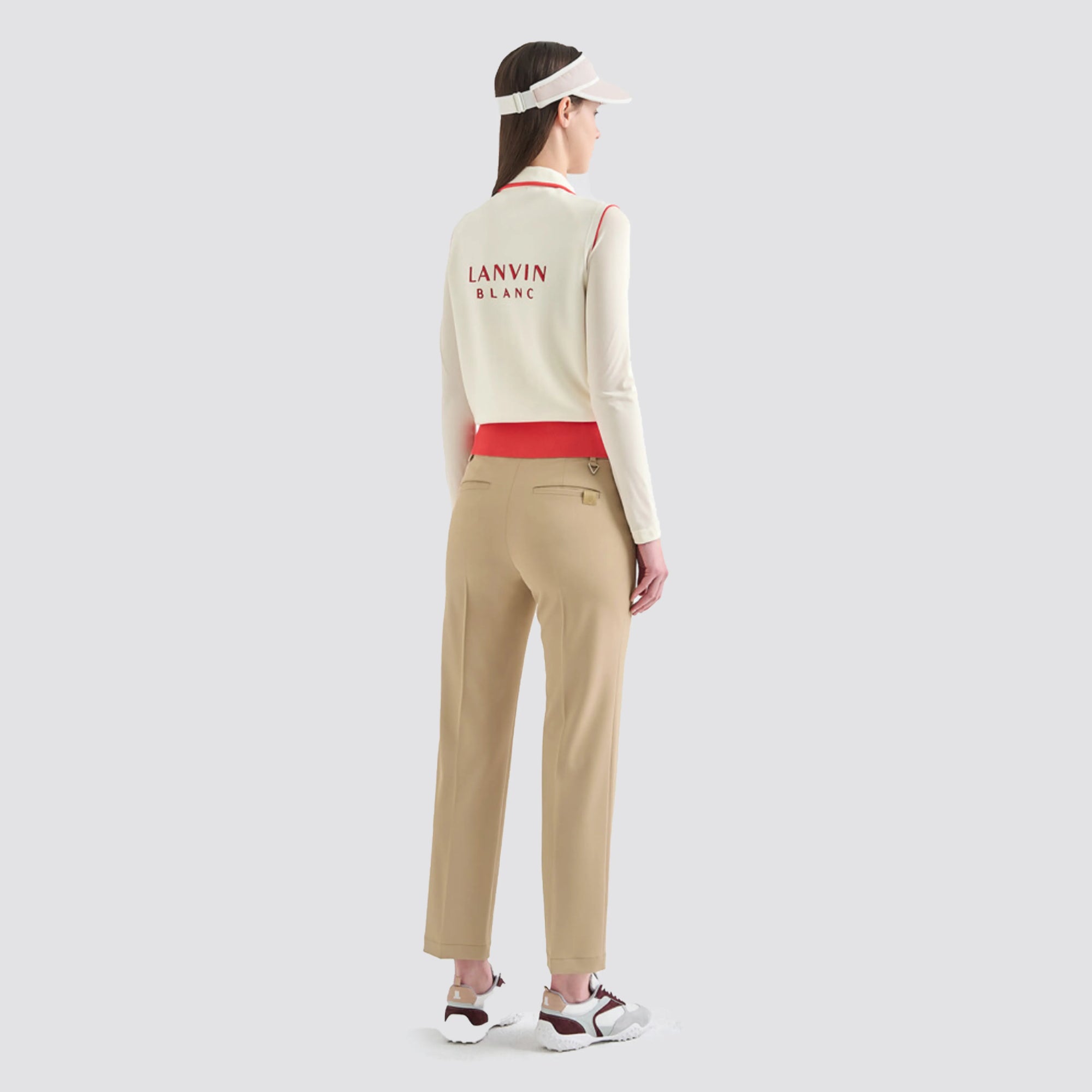 Women's Ribbon Knit Vest - Ivory - Erthe Golf