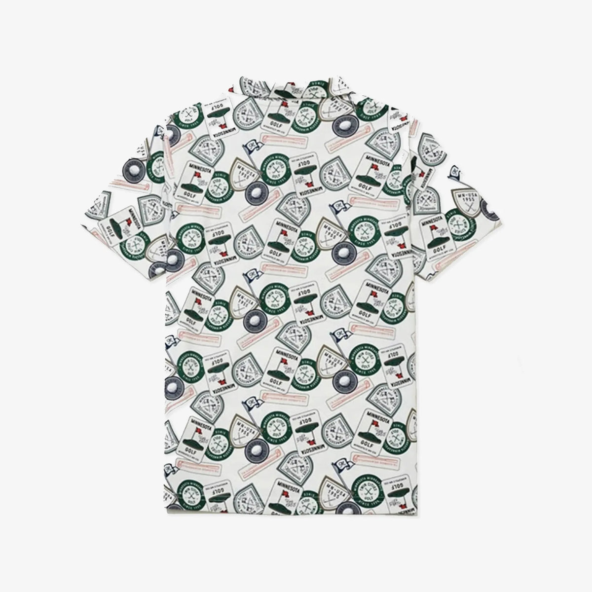 Women's Season Print Polo - White - Erthe Golf