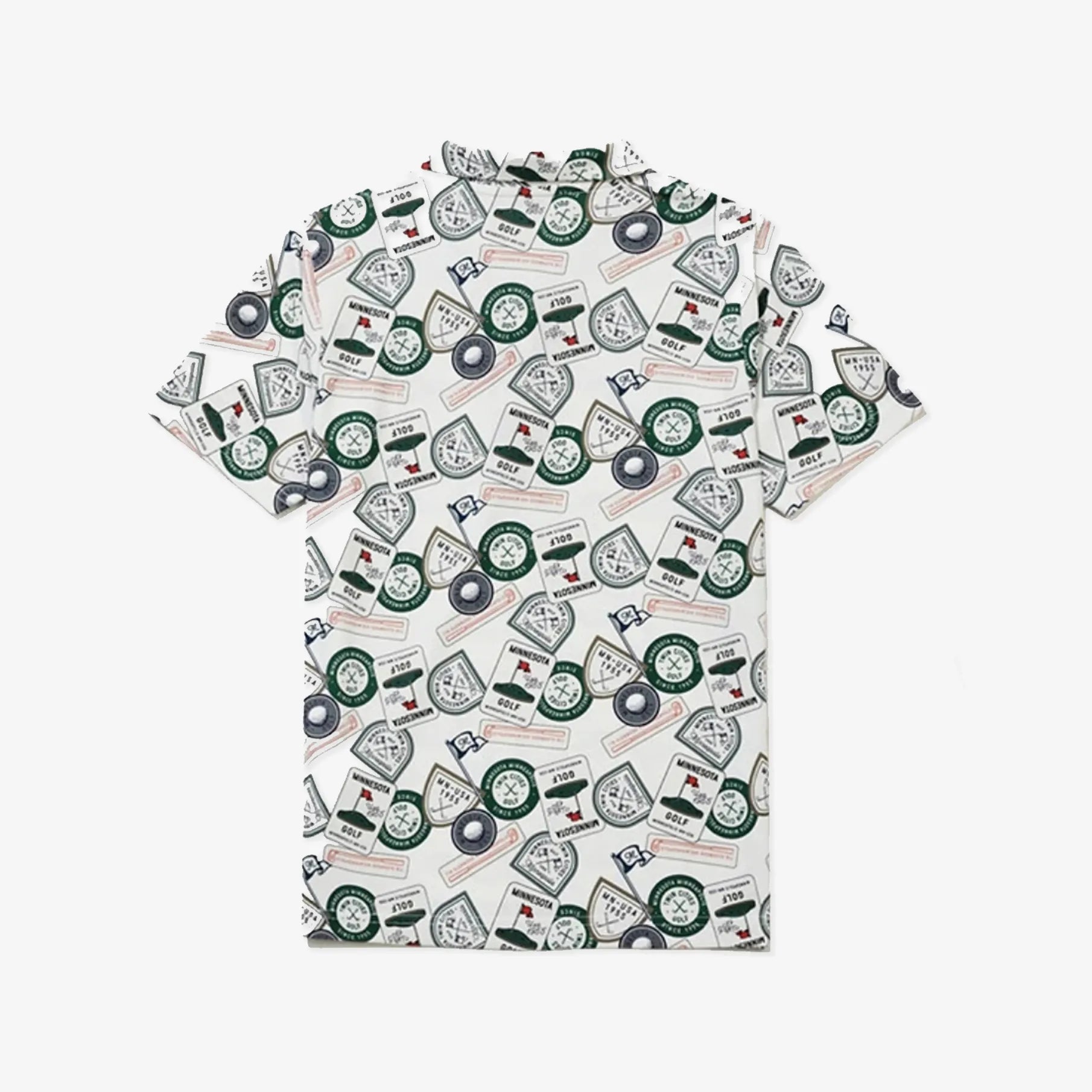 Women's Season Print Polo - White - Erthe Golf
