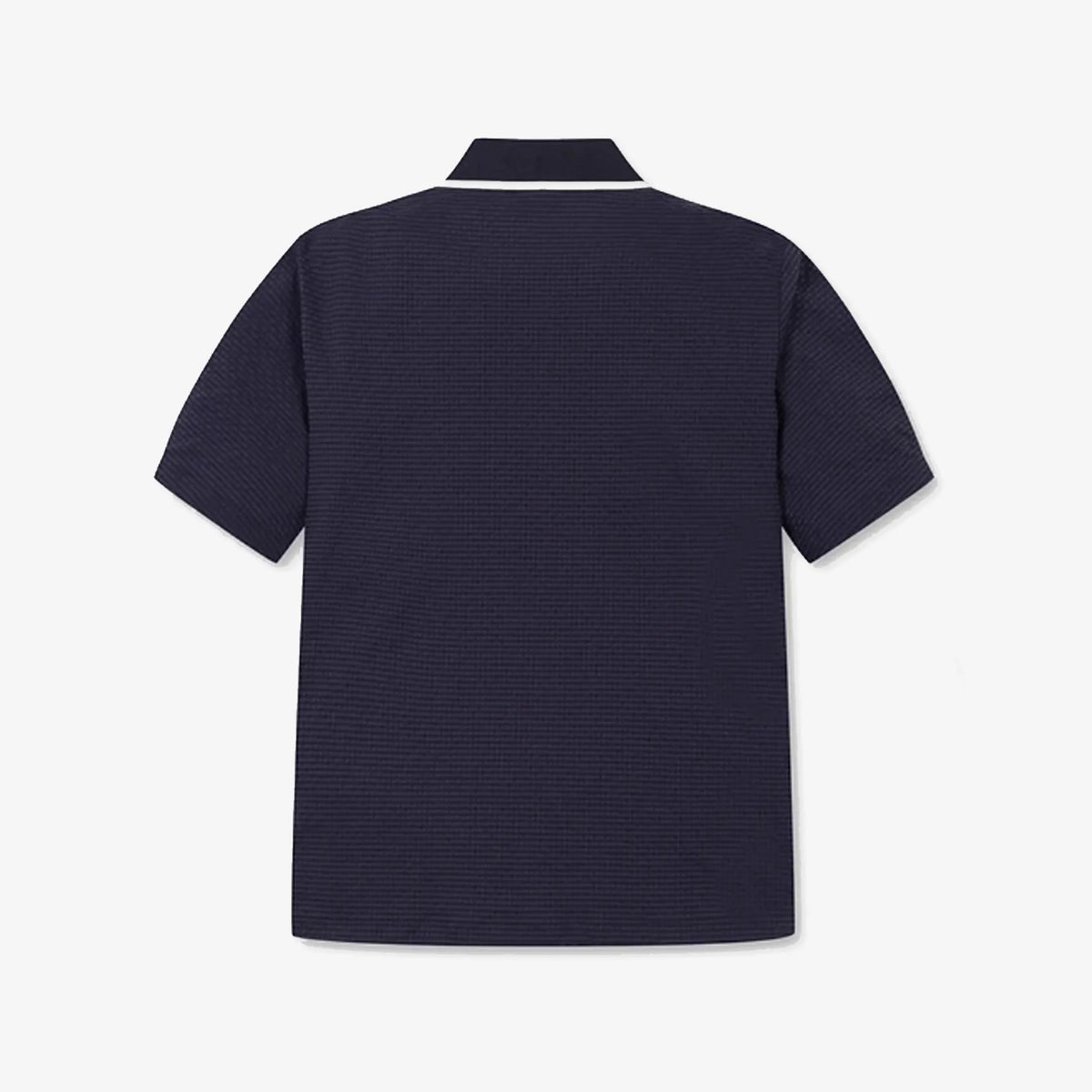 Women's Seersucker Polo - Navy - Erthe Golf