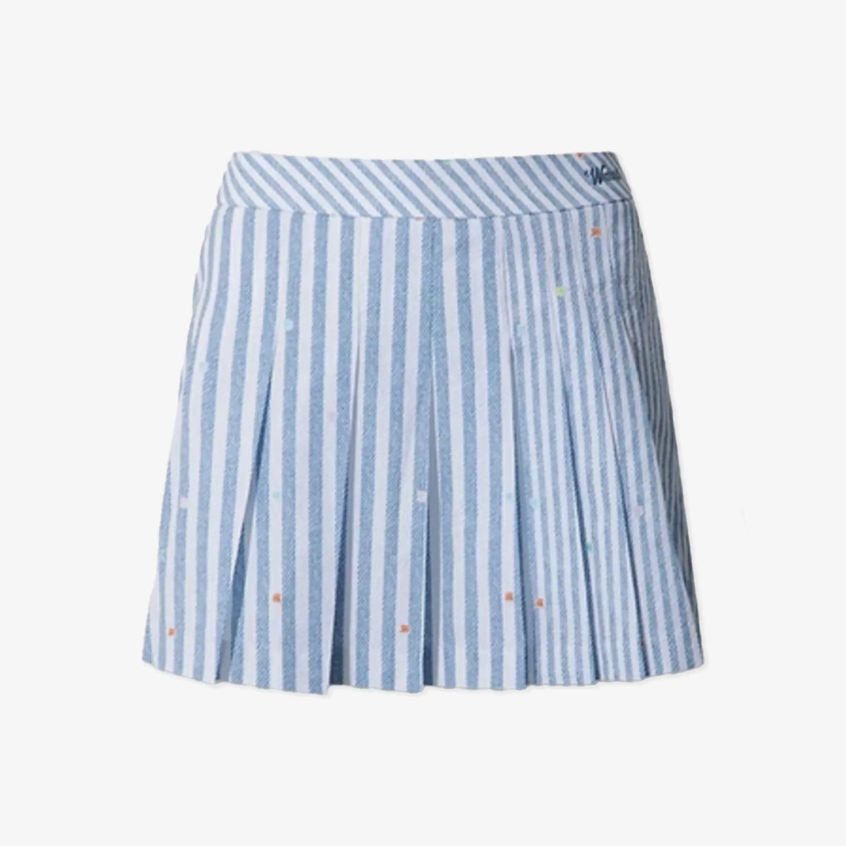 Women's Seersucker Skort - Light Blue - Erthe Golf