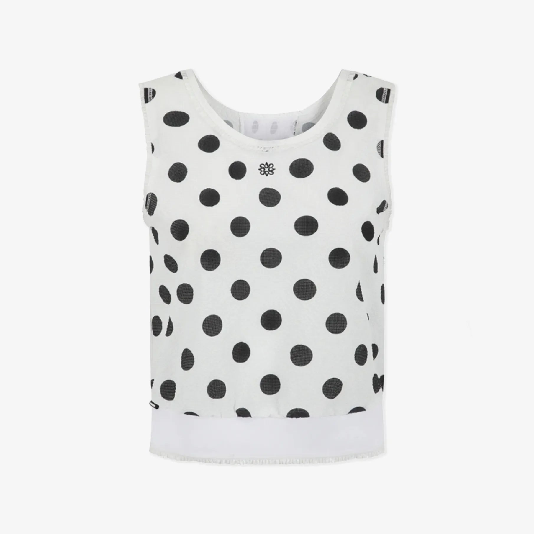 Women's Seersucker Sleeveless Top - White - Erthe Golf
