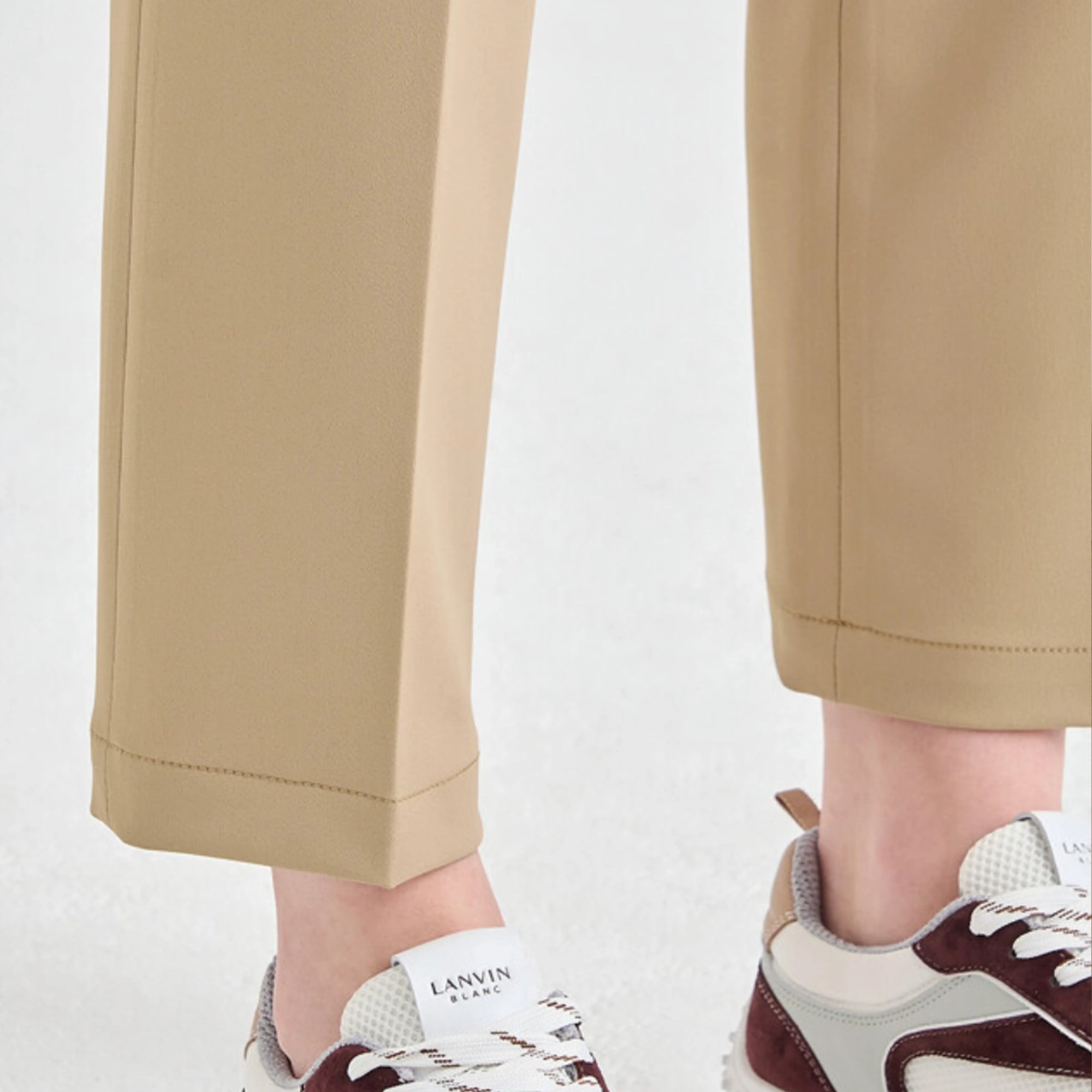 Women's Straight Stretch Pants - Beige - Erthe Golf