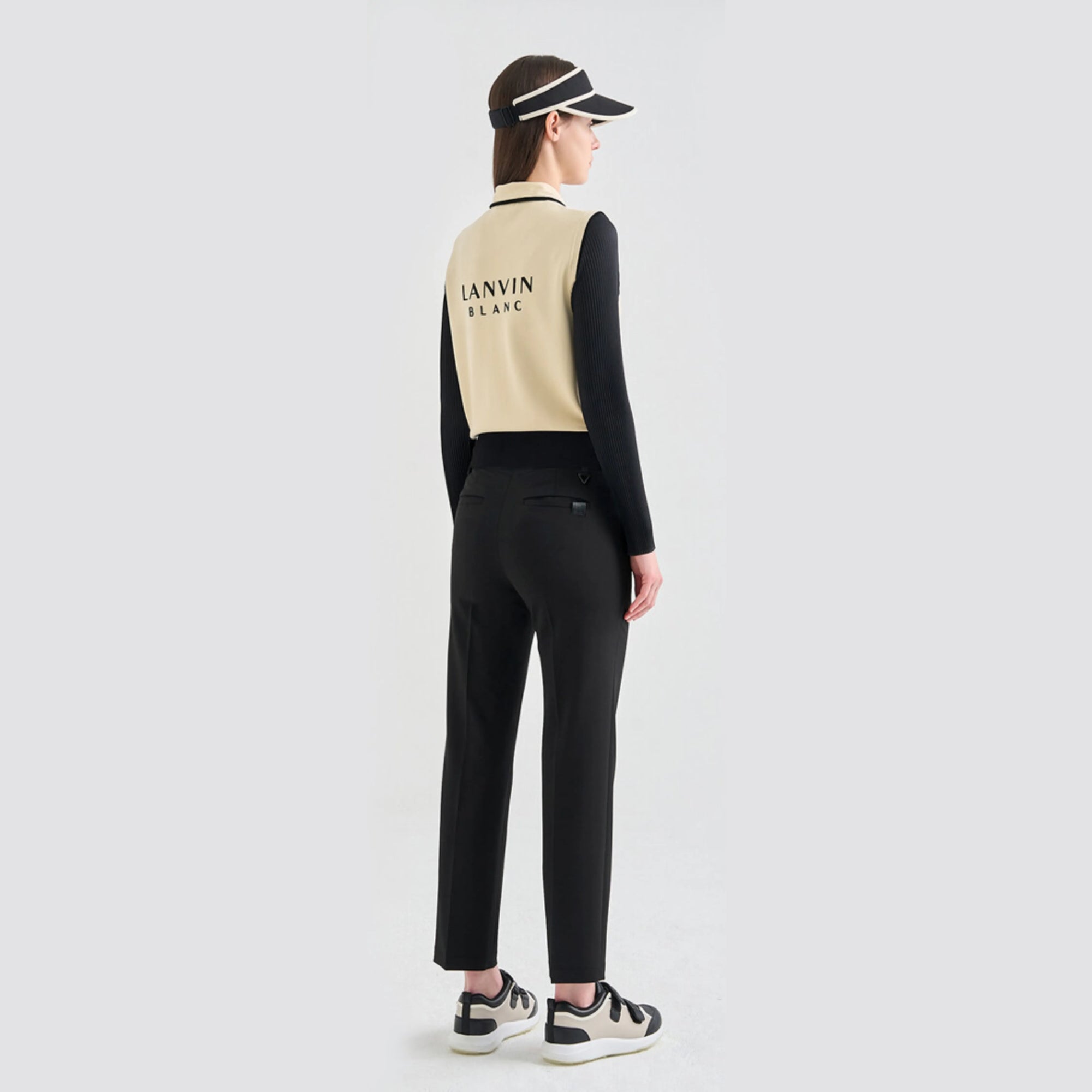 Women's Straight Stretch Pants - Black - Erthe Golf