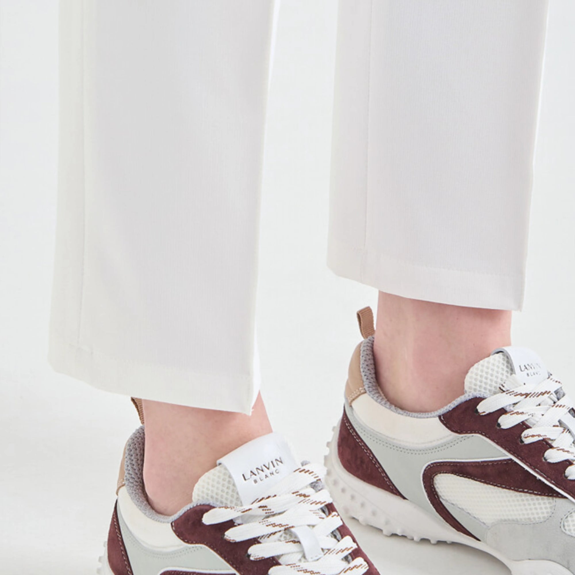 Women's Straight Stretch Pants - Off White - Erthe Golf
