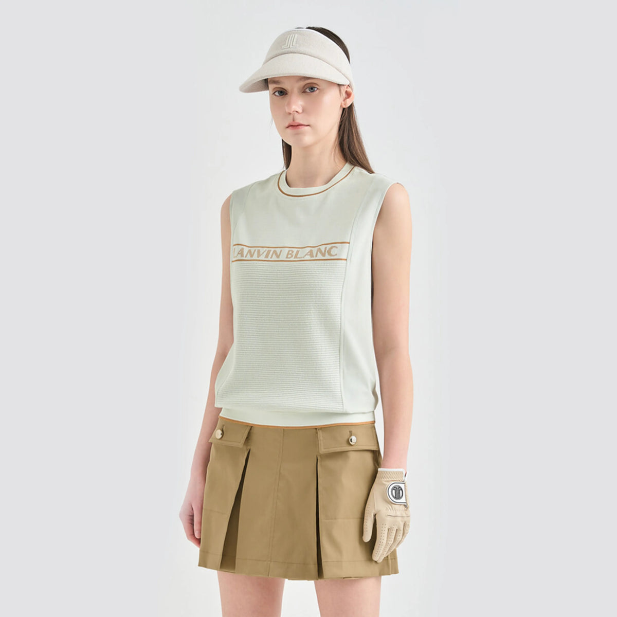 Women's Texture - Block Knit Top - Ice Mint - Erthe Golf