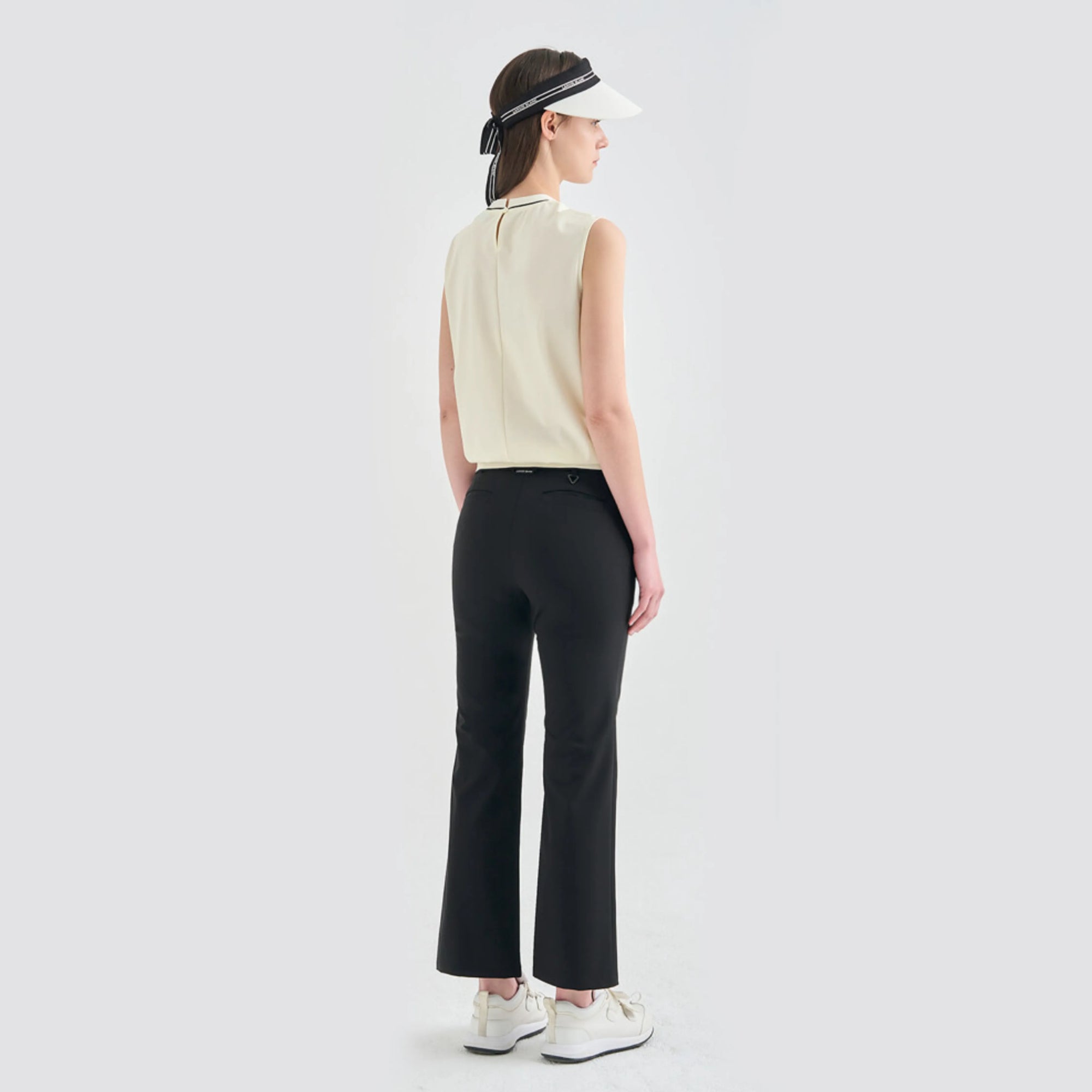 Women's Texture - Block Knit Top - Ivory - Erthe Golf