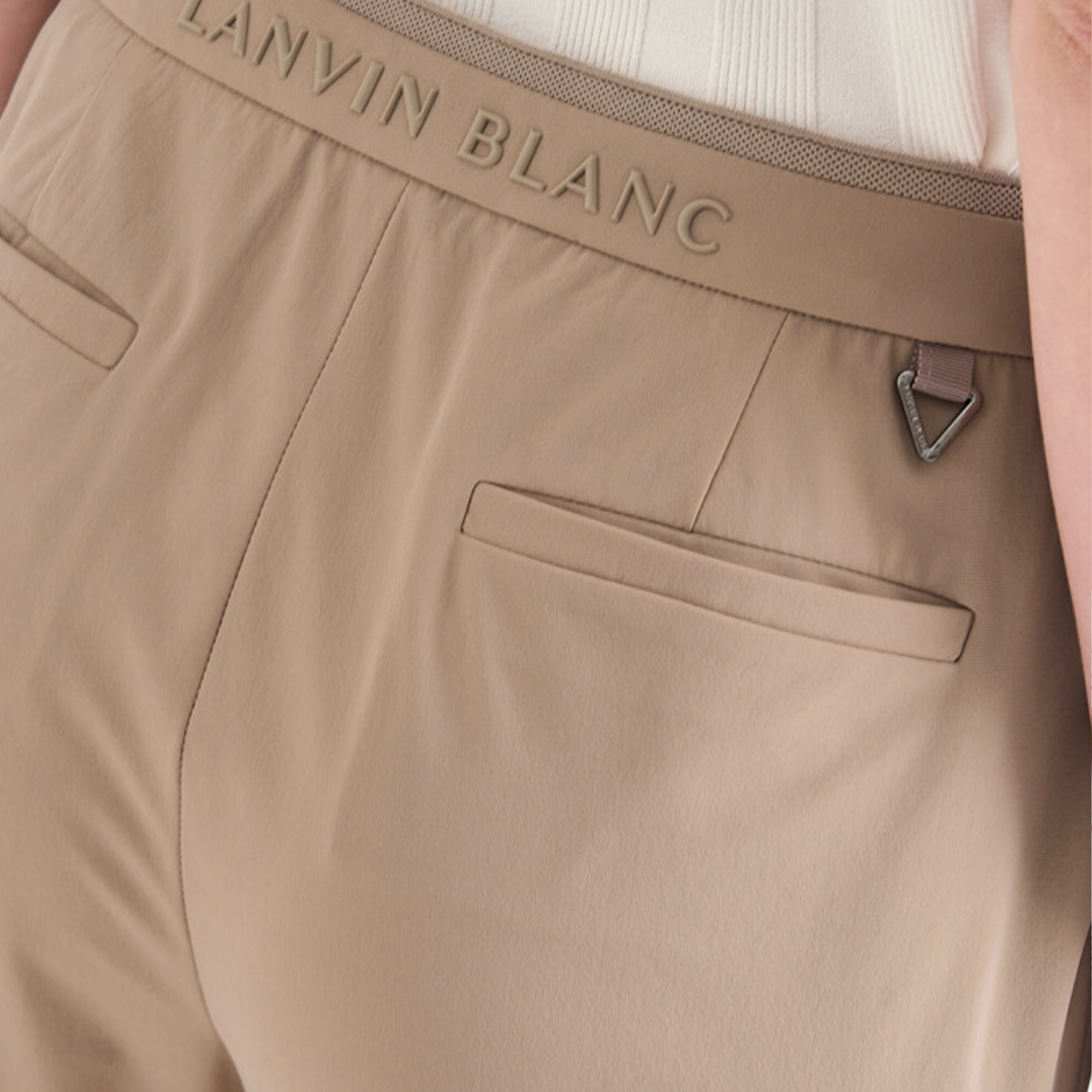 Women's Texture - Block Tapered Pants - Taupe - Erthe Golf