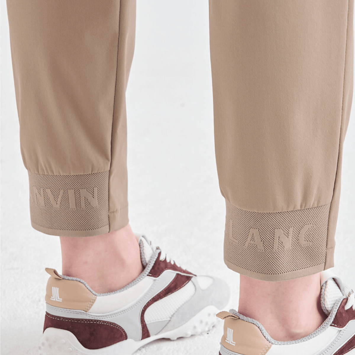 Women's Texture - Block Tapered Pants - Taupe - Erthe Golf