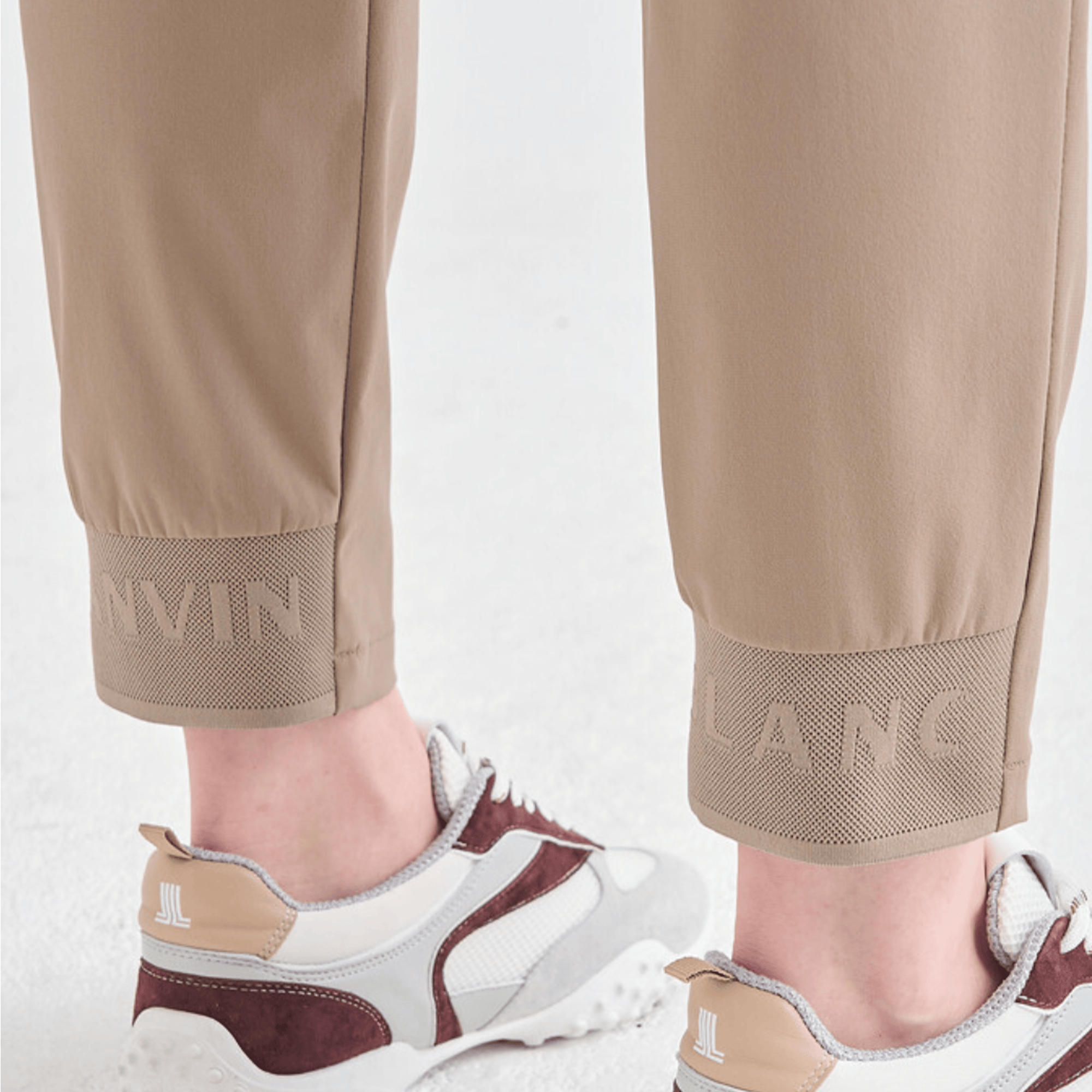 Women's Texture - Block Tapered Pants - Taupe - Erthe Golf