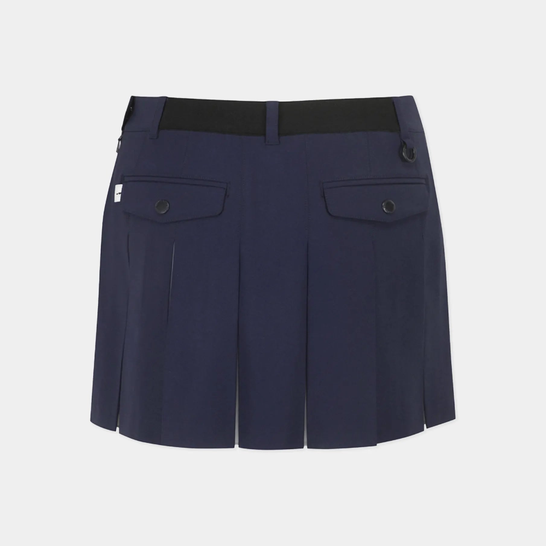 Women's Two - Tone Pleated Culotte Skirt - Navy - Erthe Golf