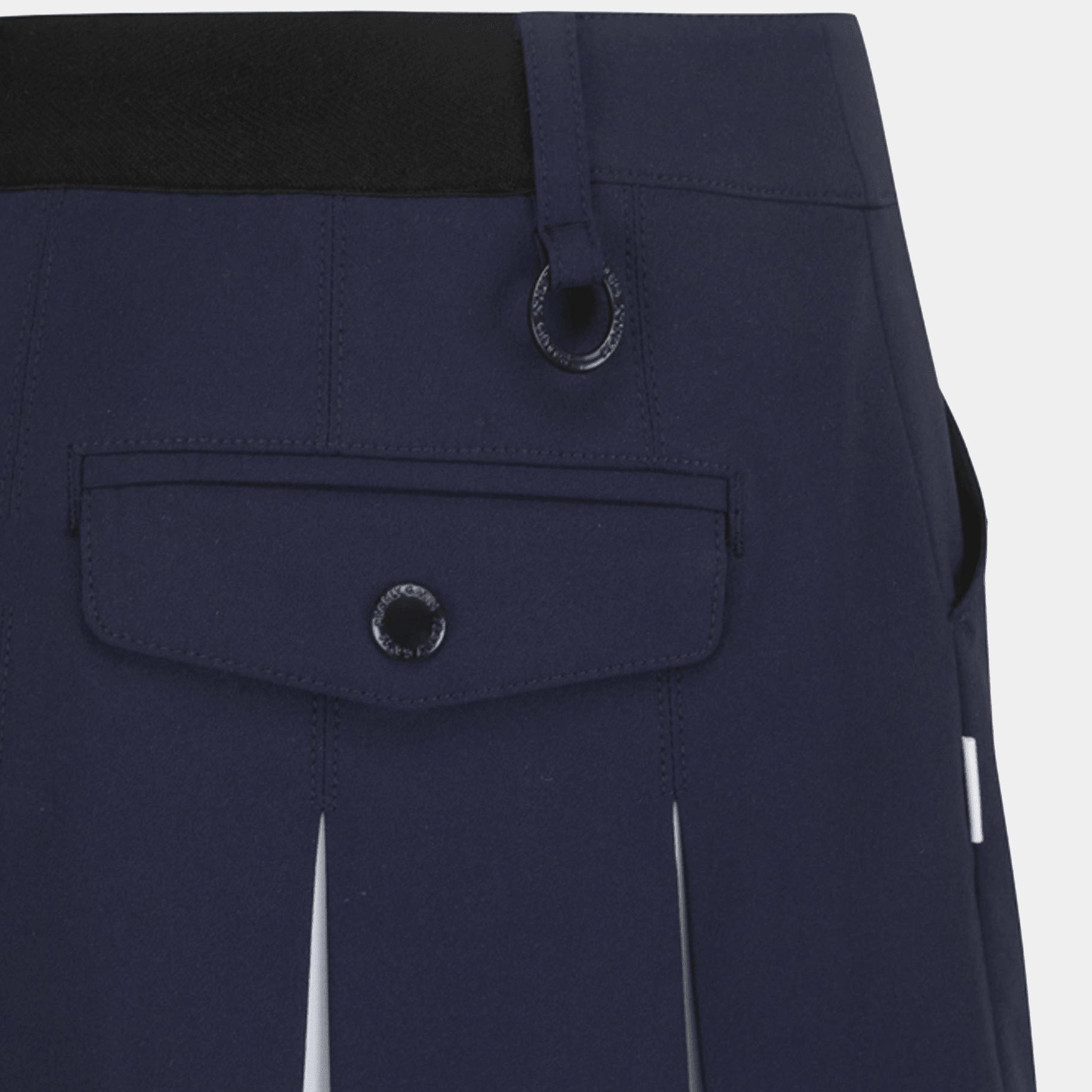 Women's Two - Tone Pleated Culotte Skirt - Navy - Erthe Golf