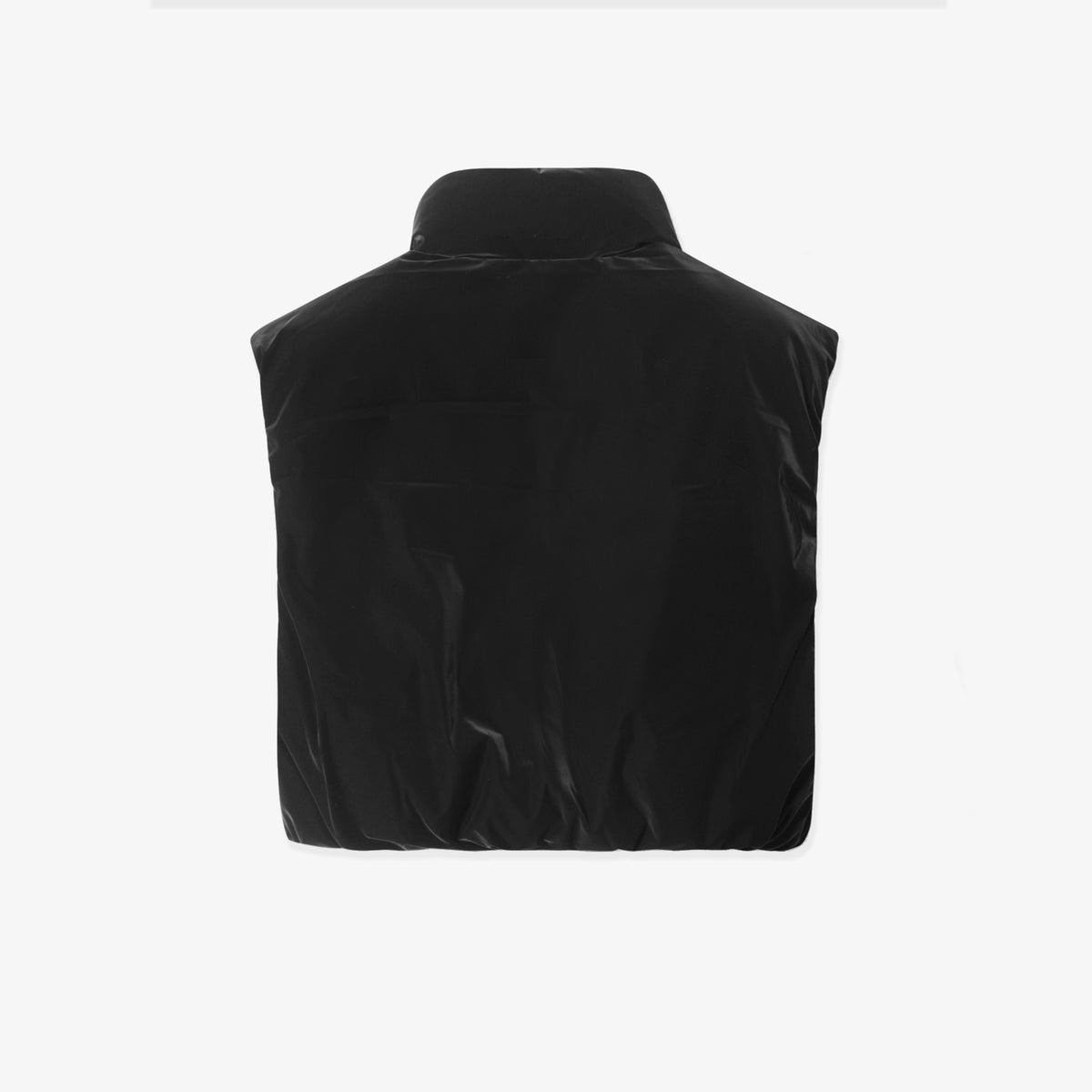 Women's Velvet Short Padded Vest - Black - Erthe Golf