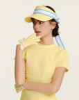 Keypote Women's Yellow Classic Golf Visor Full Outfit with Golf Gloves | Erthe Golf