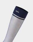 Keypote Women's Navy Blue Knee High Golf Sock - Logo Cuff Detail | Erthe Golf