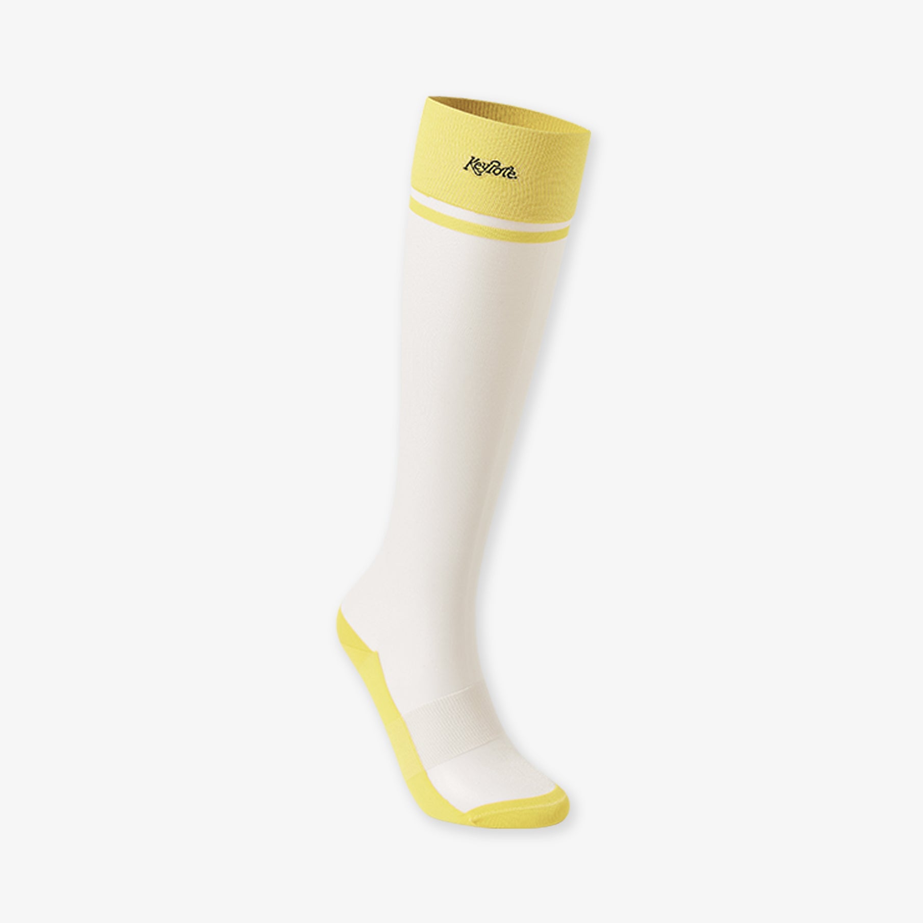 Keypote Women's Yellow Knee High Golf Sock | Erthe Golf