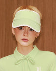 Keypote Women's Mint Green Tour Visor on Model | Erthe Golf