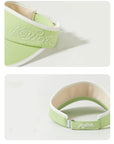 Keypote Mint Green Golf Visor - Front Pearl Logo and Back Strap Detail | Erthe Golf