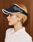 Keypote Women's Navy Blue Tour Golf Visor Side Profile | Erthe Golf
