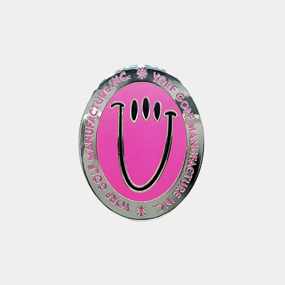 Yorf Golf Ball Marker Legacy Smile Pink - Erthe Golf