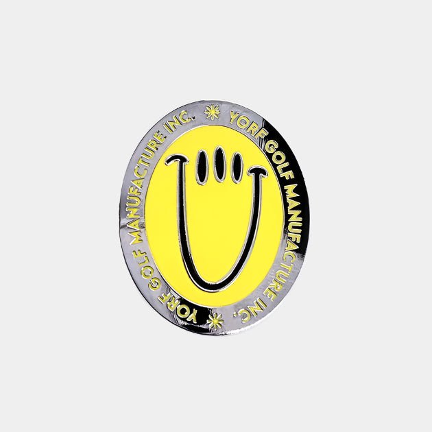 Yorf Golf Ball Marker Legacy Smile Yellow - Erthe Golf