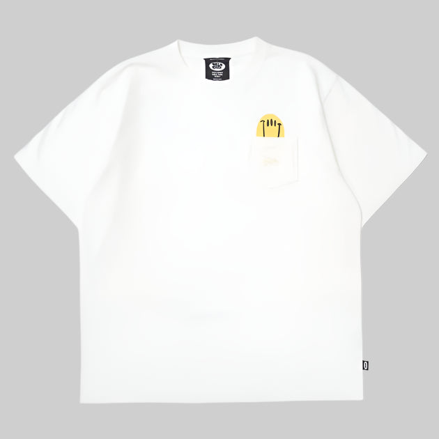 Yorf Golf Pocket Pigment Tshirt White - Erthe Golf