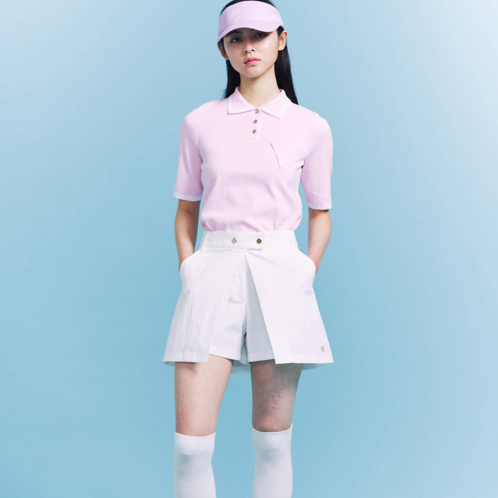 Women's Wrap Skirt Shorts - Off White