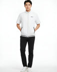 Master Bunny Edition Men's Zip Up Top - White - Erthe Golf