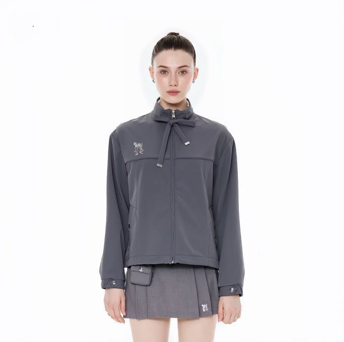 Keypote Women's Windproof Jacket - Grey - Erthe Golf