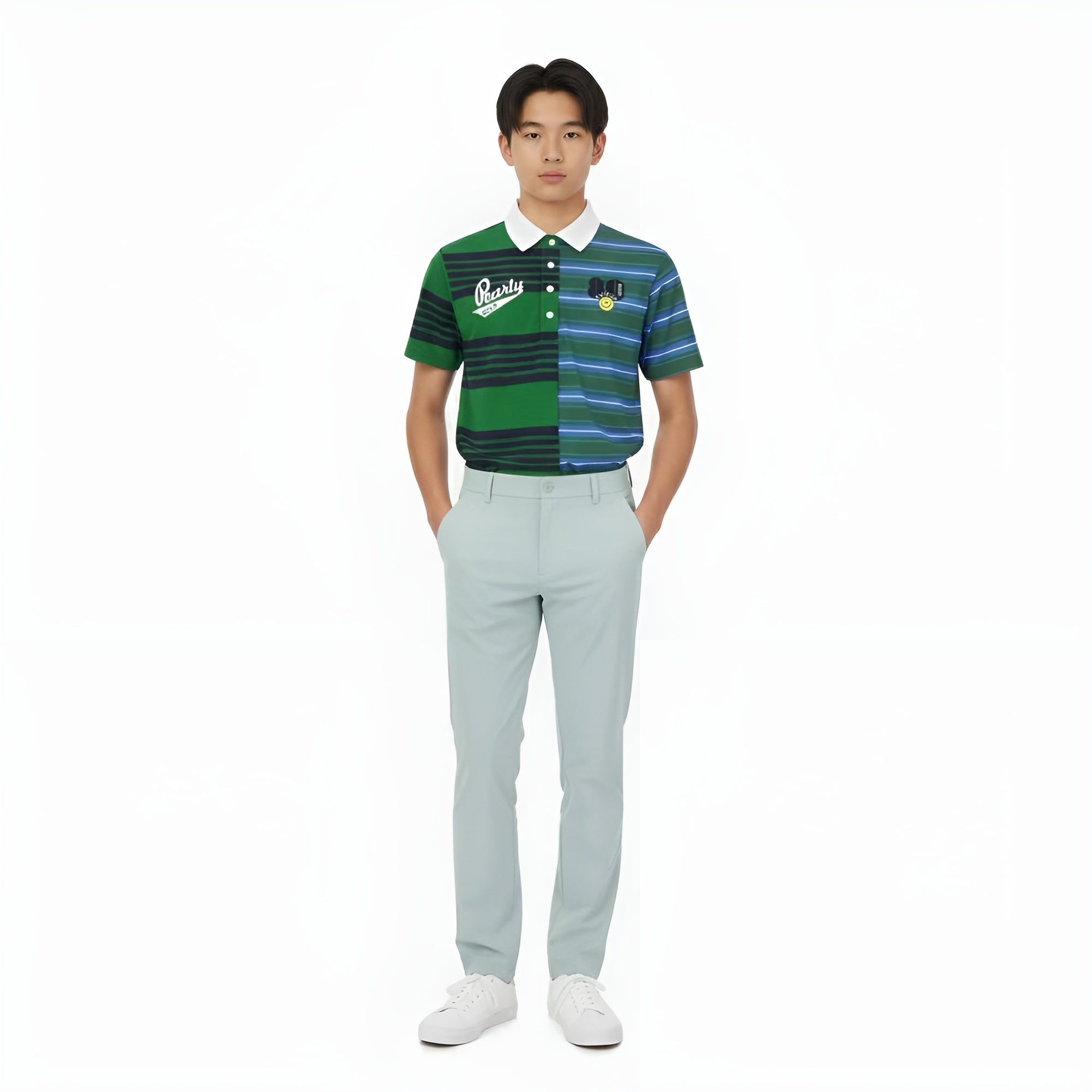 Master Bunny Edition Men's Side Logo Pants - Green - Erthe Golf