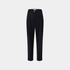 Black pants on a light gray background