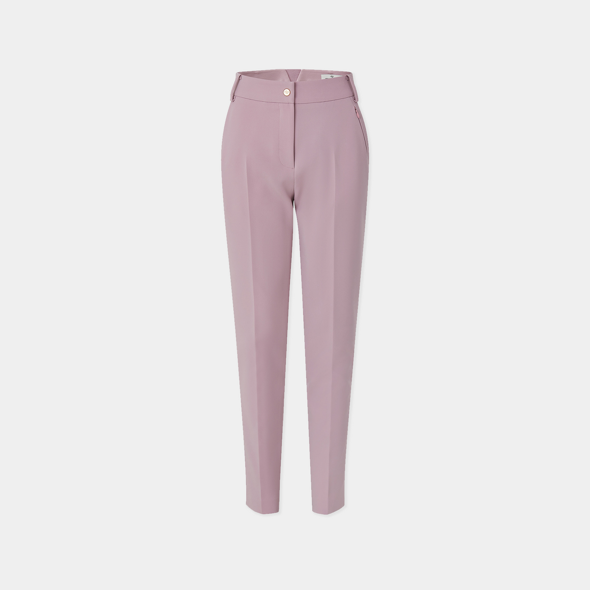 Pink pants on a light gray background