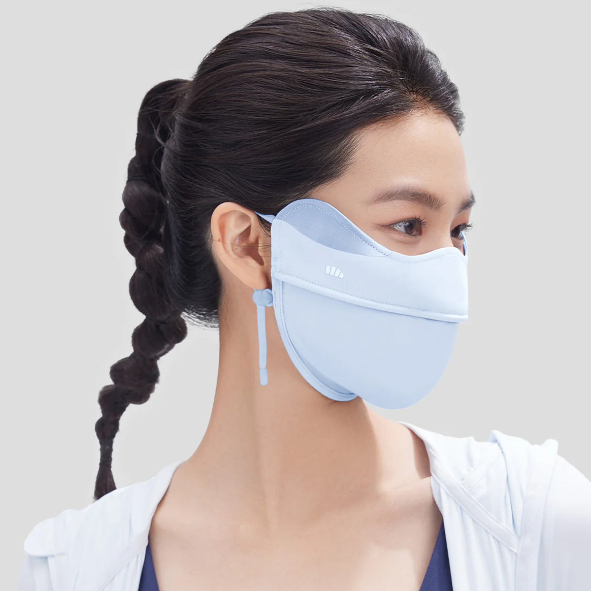 Beneunder Women's Sun Protection Mask UPF50+ - Blue - Erthe Golf